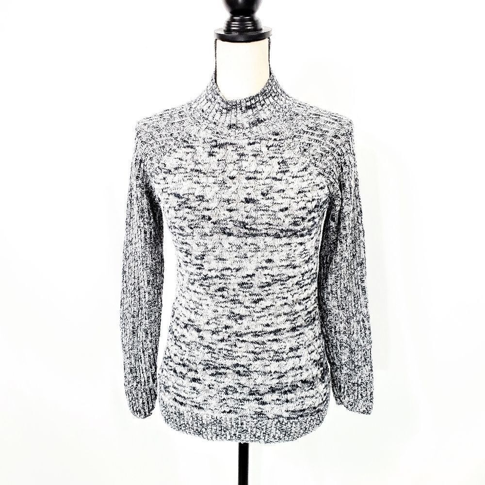 Croft & Barrow Heathered Mock Turtle Sweater